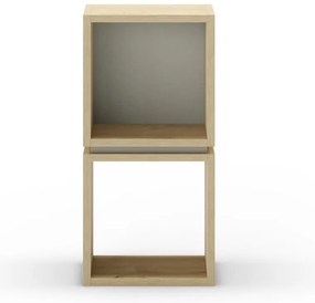 Zielony regał w dekorze dębu 32x66 cm Lofty – Marckeric