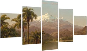 Obraz - Frederic Edwin Church, Tamaca Palms, reprodukcje (125x70 cm)