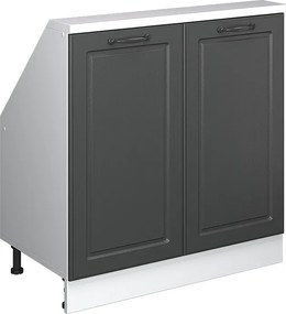 Szafka kuchenna na dach skośny antracytowy domek wiejski 80x46x81.6 r-line