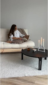 Czarny okrągły stolik z litego drewna sosnowego ø 80 cm Sticks – Karup Design