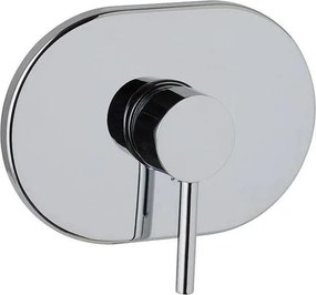 Grupa baterii prysznicowej podtynkowej „Zindra” z mosiądzu chromowanego do montażu ściennego