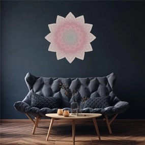 Naklejki na ścianę - Mandala różowa