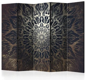 Parawan jednostronny Orient 225x172 cm 5-częściowy czarny ARTGEIST B