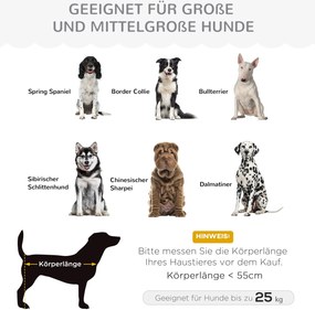 PawHut Sofa dla psa z oparciem Sofa dla zwierząt domowych z drewnianymi nogami Legowisko dla psa Sofa dla kota