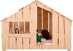 Łóżko dziecięce domek FRED 70x140 sosna