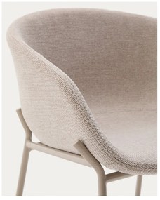 Beżowy hoker (wysokość siedziska 65 cm) Yvette – Kave Home