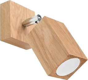 Kinkiety Skandynawski Keke, Drewno - 1 Źródło - L.8 X H.17 Cm - Dąb