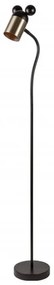 Lampa stojąca w czarno-złotym kolorze z metalowym kloszem (wysokość 133,5 cm) Mouse – GTV