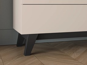 Komoda 120 cm Freshion 04, kaszmir / czarny