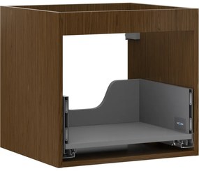 Mexen Box-A korpus szafki podumywalkowej 50 cm, 1 szuflada, orzech - 91AX0-0500-470-1-86