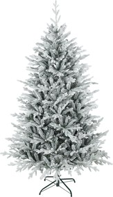 HOMCOM Sztuczna choinka 180 cm z efektem śniegu, 1976 końcówek do wnętrz | Aosom PL