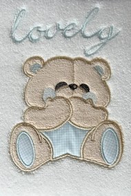 Podarunkowy zestaw ręczników dla dzieci LOVELY, 2 szt Jasnoniebieski