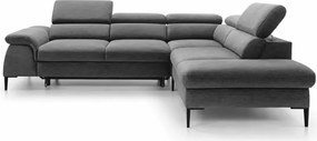 Narożnik z funkcją spania Kassel L 5-osobowy L-kształtny nowoczesny 280 cm sprężyny faliste pianka PUR sofa do salonu lewy/prawy