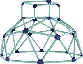 AIYAPLAY Kopuła wspinaczkowa Ø182,5 cm odporna na UV i wodoodporna, kopuła dla dzieci do 90 kg, dla 3-8 lat tworzywo sztuczne niebieska | Aosom PL