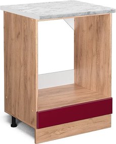 Szafka kuchenna czerwony połysk 60x60x81.6 r-line