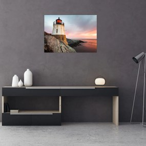Obraz - Latarnia morska Castle Hill (70x50 cm)