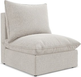 Moduł - z tkaniny welwetowej - jasny beż - MANAO