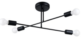 Żyrandol NORAH 4 czarny SOLLUX  LIGHTING