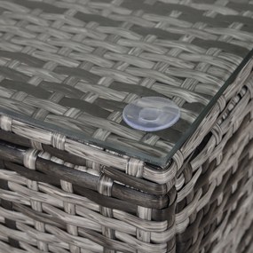 Outsunny stolik ogrodowy, 85 cm x 50 cm x 39 cm