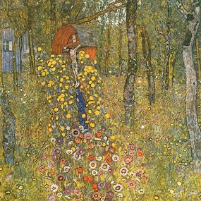 Reprodukcja obrazu Gustava Klimta – Farm Garden With Crucifix, 45x45 cm