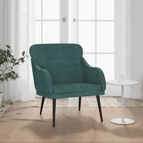 Elegancki ciemnozielony fotel wypoczynkowy - Sentar