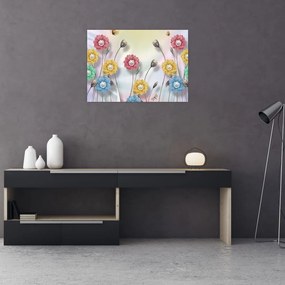 Obraz - Kolorowa łąka (70x50 cm)