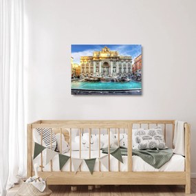 Obraz na szkle - Fontanna di Trevi (70x50 cm)