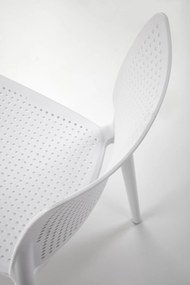 Krzesło sztaplowane białe z polipropylenu K514