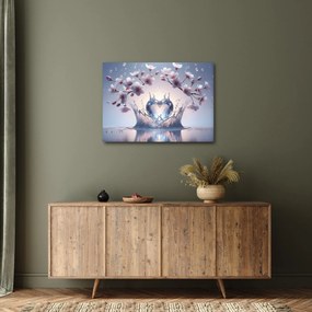 Obraz - Diamentowe serce (70x50 cm)