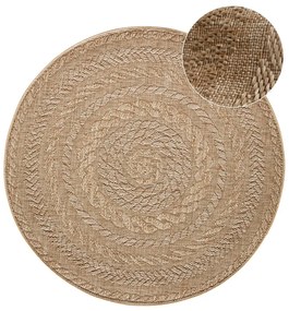 Beżowy dywan zewnętrzny NORTHRUGS Almendro, Ø 160 cm
