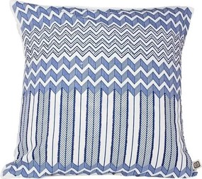 Poszewka na poduszkę GRAPHIC 45x45 cm, niebieska