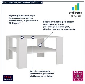 Nowoczesny biały stolik kawowy L2-L28