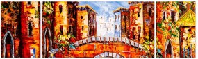Obraz - Obraz olejny przedstawiający miasto III. (170x50 cm)