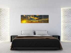 Zachód słońca nad morzem (170x50 cm)