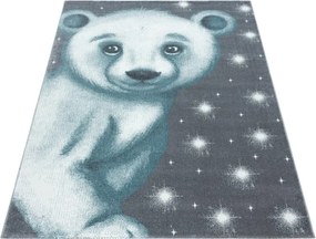 Dywan dziecięcy Bambi Miś niebieski  160 cm x 230 cm
