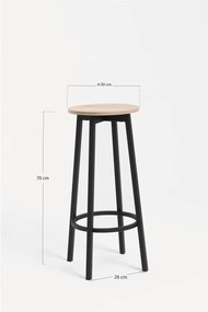 Set Bar Mesa Alta + 2 Taburetes Loku