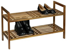 Regał na buty z litego drewna akacjowego w naturalnym kolorze 69x40,5x27 cm Fondi – Wenko