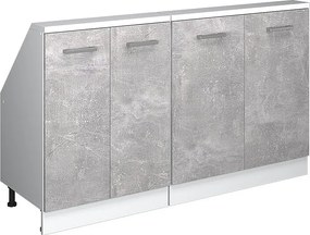 Szafka kuchenna na dach skośny beton 140x46x81.6 r-line