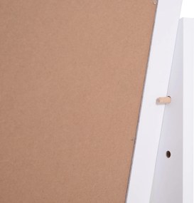 Lustro Stojące HOMCOM Duże do Makijażu Podwyższone Nóżki Łatwa Pielęgnacja MDF Biały 47x46x148cm | Aosom PL