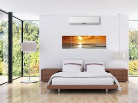 Obraz zachód słońca na Korsyce (170x50 cm)