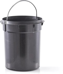 Kosz łazienkowy z metalu i bambusa, Ø 16,8 cm