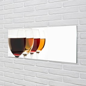 Szklany Panel Kieliszki wina