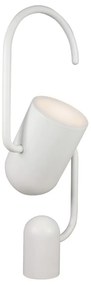 Biała lampa stołowa Hammel Grab