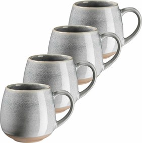 Mäser Zestaw 4 dużych kubków AQUATA – 500 ml, szary, 500 ml