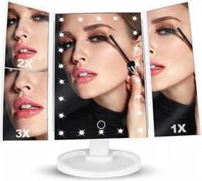 Lusterko Do MAKIJAŻU Powiększające 3X Kosmetyczne PODŚWIETLANE LED | VOLAN