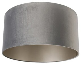 Abażur z weluru szary 50/50/25