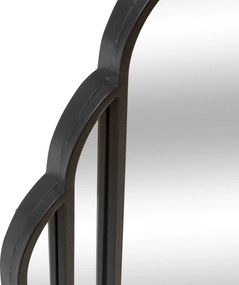 Lustro wiszące duże art deco BENEDITA, metalowa rama, 50,5 x 100,3 cm
