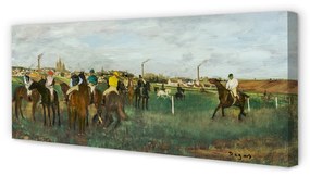 Obraz na płótnie Wyścigi konne - Edgar Degas