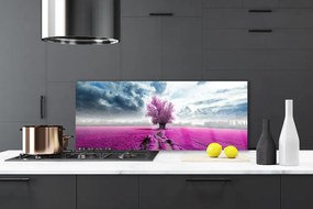 Panel Szklany Drzewo na Horyzoncie Łąki