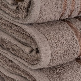 Brązowy bawełniany ręcznik frotte 30x50 cm Simple – Casa Selección